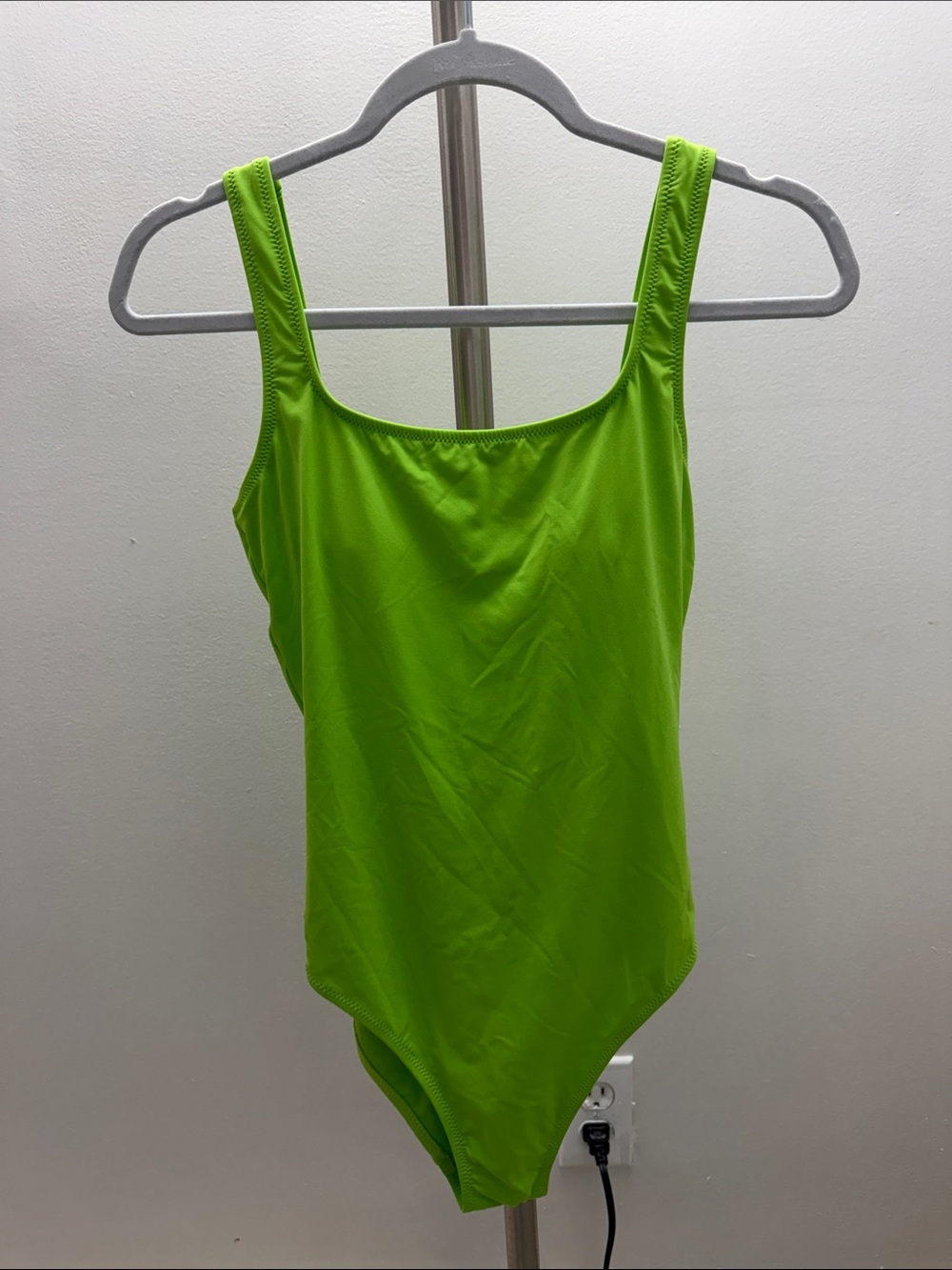 Ralph Lauren Bright Lime Green One-Piece Swimsuit
